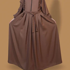 Brown Frog Style Abaya