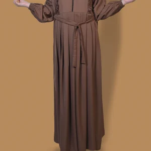 Brown Frog Style Abaya