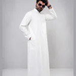 milky white thobe