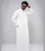 milky white thobe