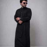 Black Jubba for Men – Premium, Breathable & Bold