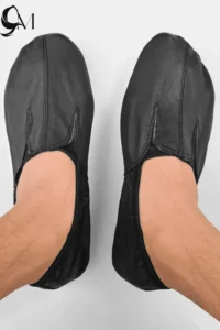leather ankle socks