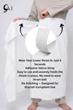 Men's Easy Ihram with Buttons