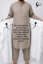 Men's Easy Ihram with Buttons