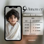 kid ihram size chart