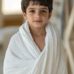 Button & Elastic Ihram for Kids – Soft Stitched, Secure & Comfortable for Baby Boys