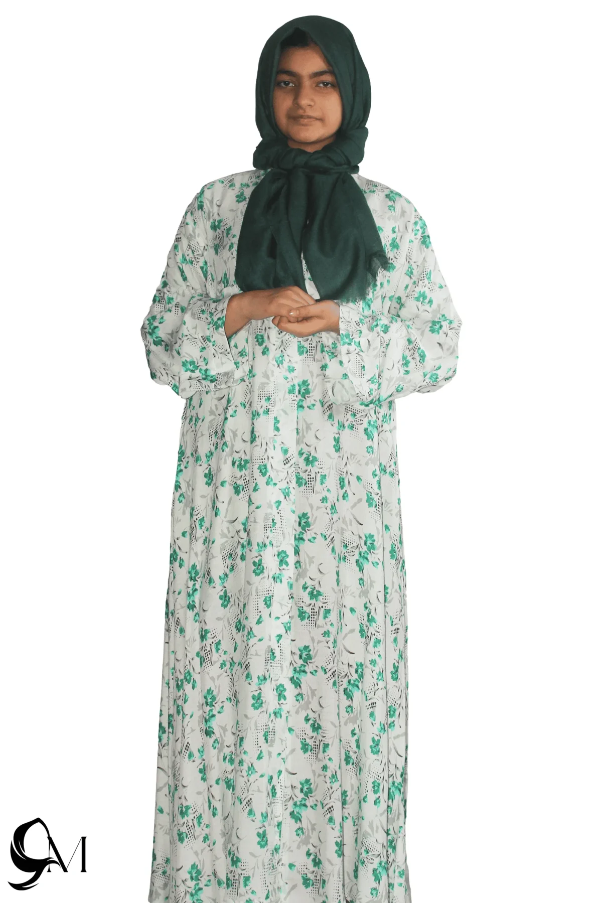 Green lawn abaya