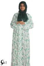 Green lawn abaya
