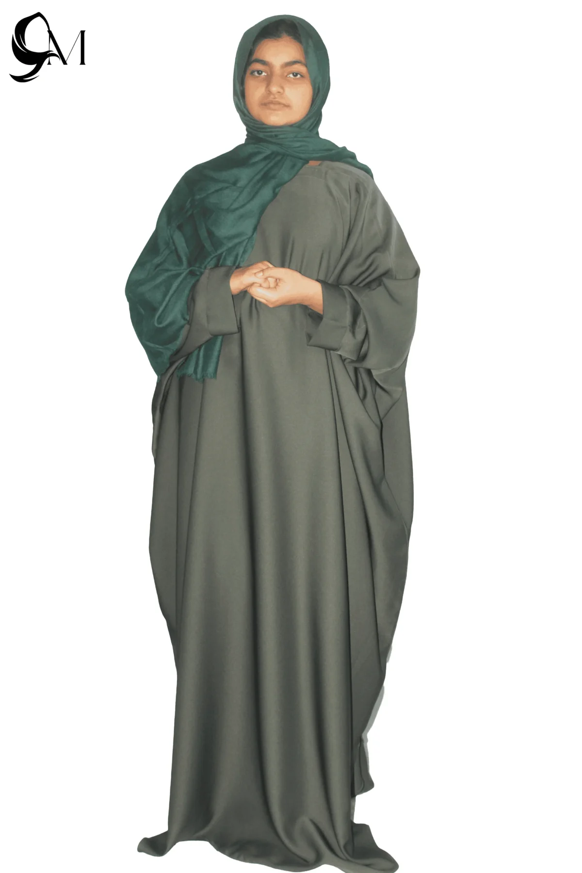 kaftan abaya olive color
