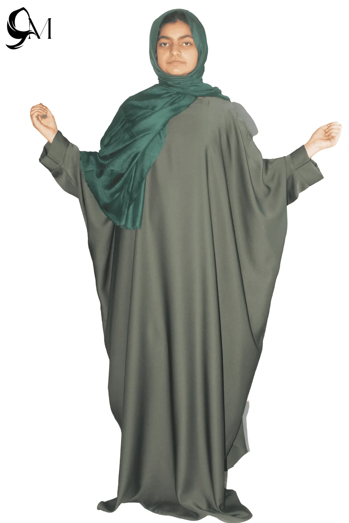 kaftan abaya green