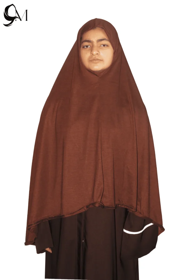 brown simple hijab