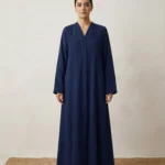 Pintuck Pleats – Navy Blue Abaya