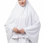 white Simple Hijab
