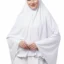 white Simple Hijab