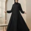 Front Close Abaya – True Black
