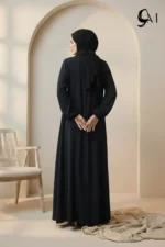 Front Close Abaya – Midnight Navy