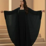 Halima Kaftan Butterfly Abaya – Black