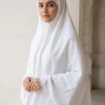Simple & Easy Ihram Hijab For Hajj Umrah with Beautiful Lace
