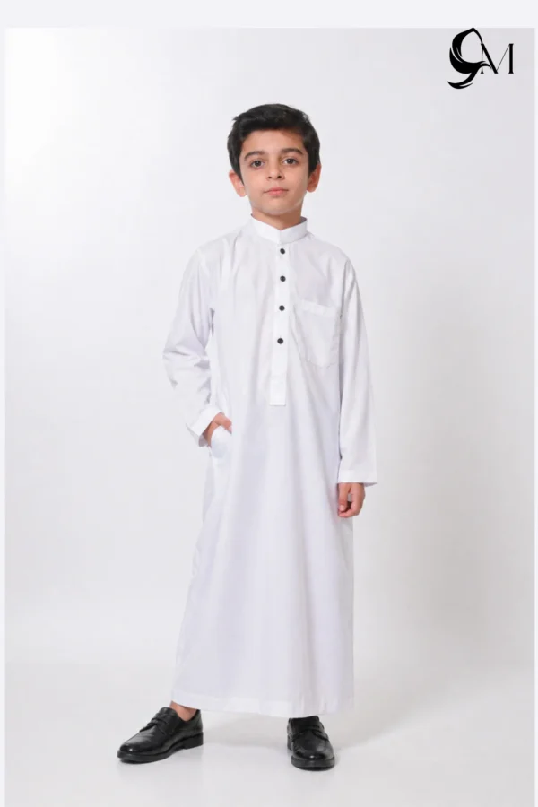 White Jubba Dress For Boy