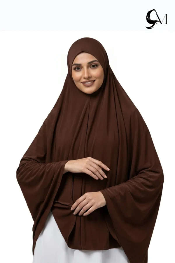 brown Simple Hijab