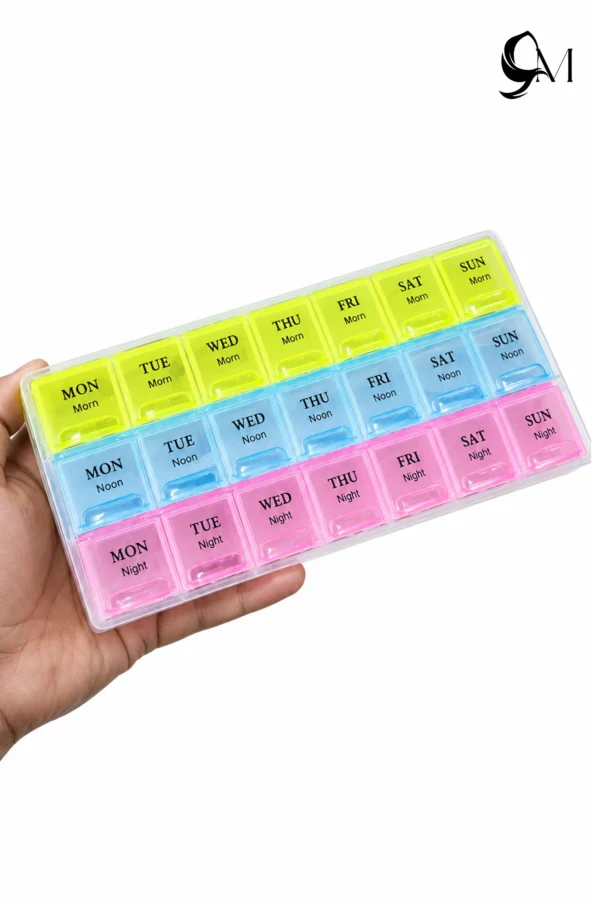 Medicine Box Transparent Lid Pill Box